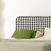 3 Nordic Style High Legged Houndstooth Bed