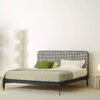千鸟格 Nordic Style High Legged Houndstooth Bed