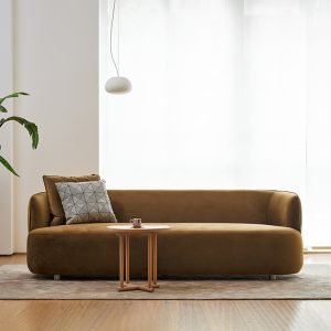 Modern Scandinavian Style Velvet Sofa, Available in 2.2M, 2.4M, and 2.6M Lengths