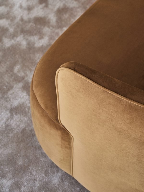 Modern Scandinavian Style Velvet Sofa, Available in 2.2M, 2.4M, and 2.6M Lengths