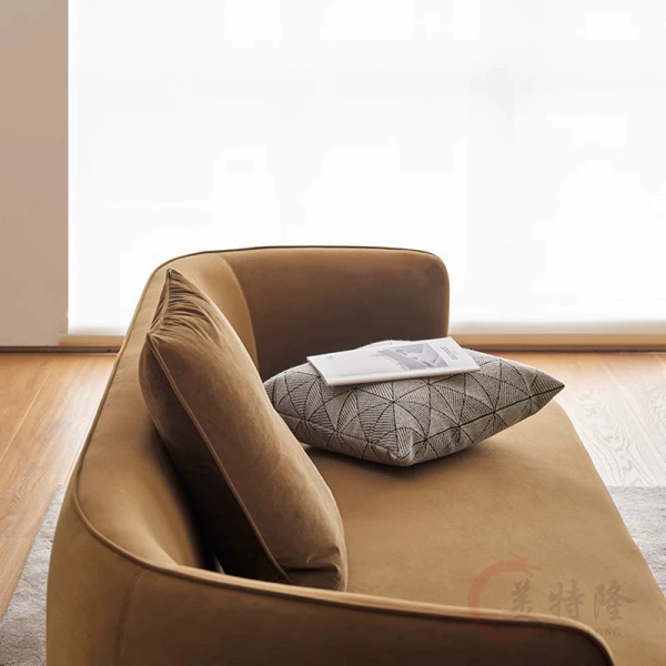 Modern Scandinavian Style Velvet Sofa, Available in 2.2M, 2.4M, and 2.6M Lengths