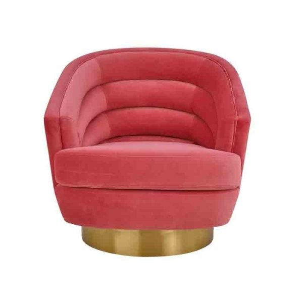 Luxury Swivel Accent Chair 78×82×85 cm – Velvet, Rotating Base, 3 Colors